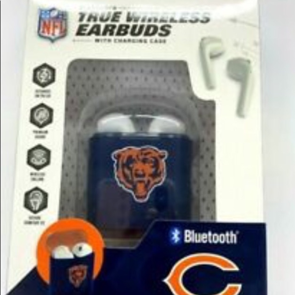 Chicago Bears True Wireless Earbuds. New.
